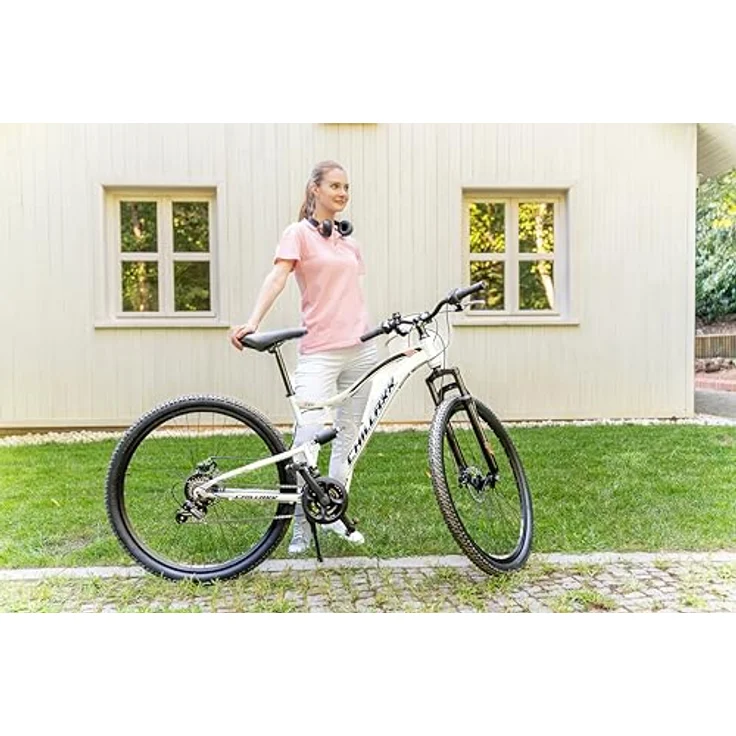 Chillaxx Bike Falcon Premium Mountainbike, 24 und 26 Zoll, Vollfederung, 21 Gang-Schaltung, Scheibenbremse, für Jungen, Mädchen, Damen und Herren – Bild 6