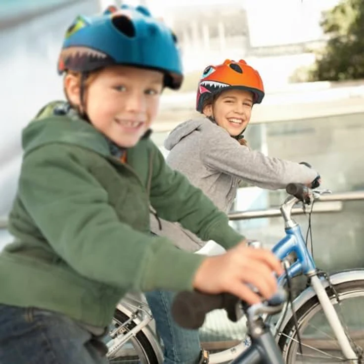 Wozinsky HT-006N, Leichtgewicht-Kinderfahrradhelm Größe S 50–54 cm, 360° System, rot – Bild 6