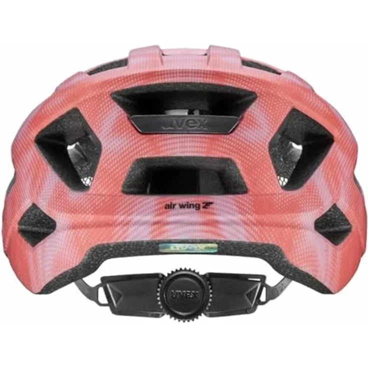 Uvex Air Wing 2 CC, leichter Fahrradhelm mit integrierter Sonnenblende, coral-strawberry matt, Größe 52-57 cm – Bild 2