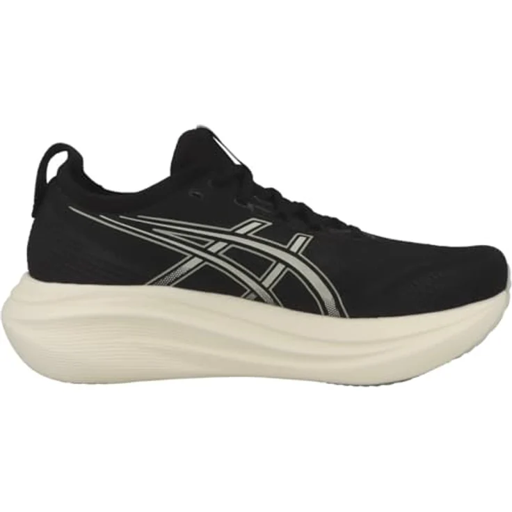 ASICS Performance Gel-Nimbus 27, Herren Laufschuhe mit Gel-Technologie und FlyteFoam-Dämpfung, Schwarz, Größe 44 – Bild 3