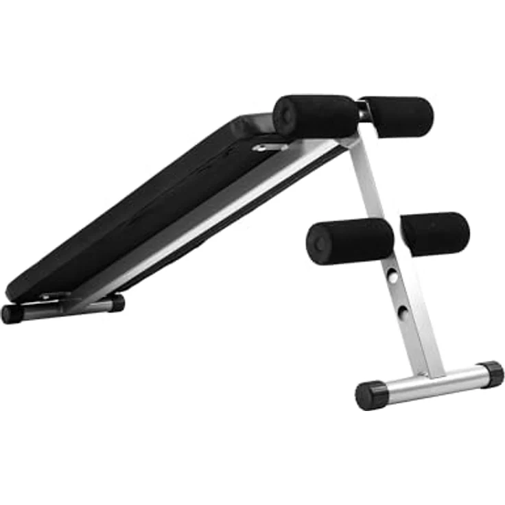 Rebel Schräge Trainingsbank REBEL ACTIVE RBA-2004 für Bauchmuskelübungen, Schwarz, mit verstellbarem Beinstützensystem und bis zu 170 kg Belastbarkeit – Bild 4