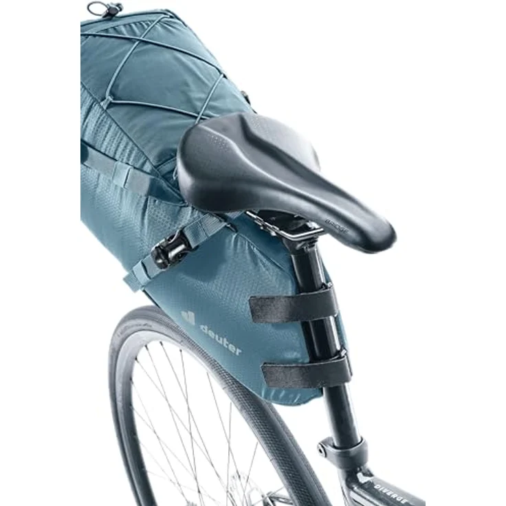 Deuter Velotasche 16 l, Satteltasche aus recyceltem Material mit Roll-Top-Verschluss und reflektierenden Elementen – Bild 4