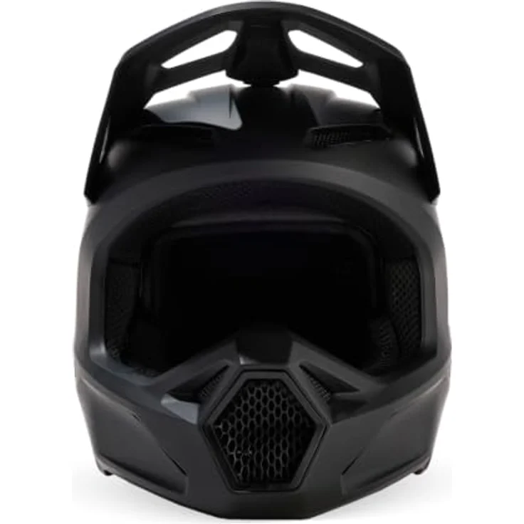 Fox Racing V1 Solid Helmet, MIPS-Technologie, Dirtbike-Helm für MX & Offroad, gute Belüftung, herausnehmbares Innenfutter, Farbe: Matte Black, Größe: M – Bild 2