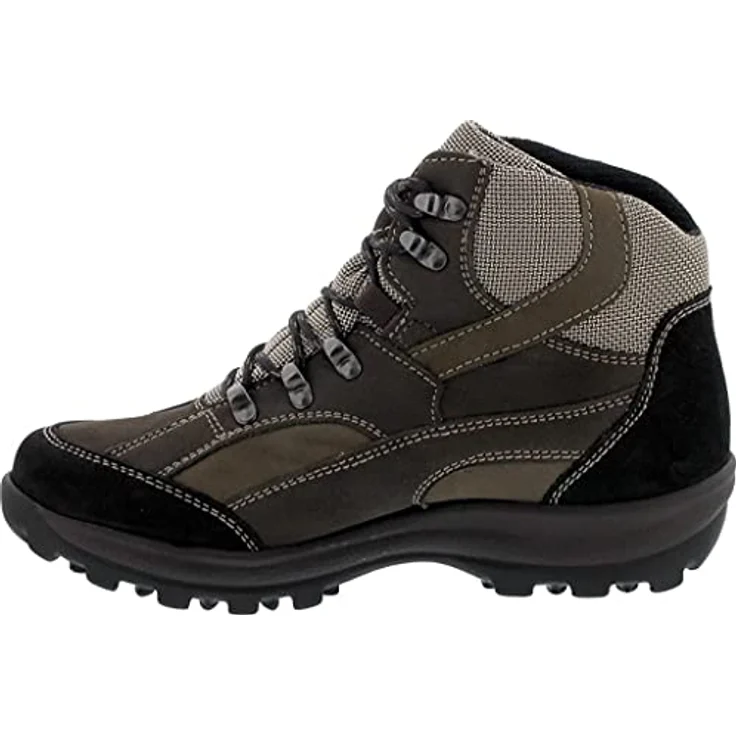 Waldläufer HOLLY Bootie, Outdoor-Schnürstiefel aus Nubukleder/Torrix, schwarz/brasil/terra, Weite H, wasserabweisend, herausnehmbares Fußbett – Bild 2