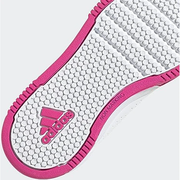 adidas Tensaur Sport Training Lace Schuh für Mädchen, Laufschuhe mit Non Marking Gummiaussensohle, 37 1/3, Weiss, nachhaltiges Obermaterial – Bild 8