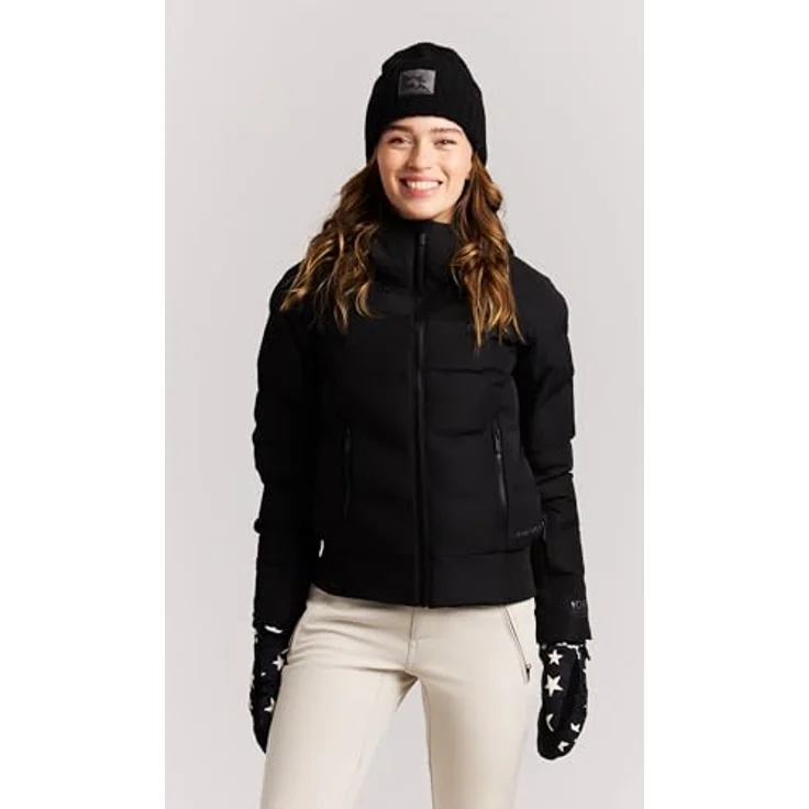 Protest PRTALYSUMI Damen Skijacke, gesteppte Jacke mit 10.000 mm Wassersäule, PFC-frei, True Black, Größe XS – Bild 8