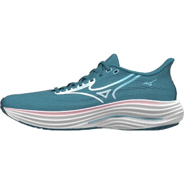 Mizuno Wave Rider 29 WOS, Damen Laufschuh mit Mizuno Enerzy NXT Technologie und Wave Plate, Blau, Größe 39 – Bild 1