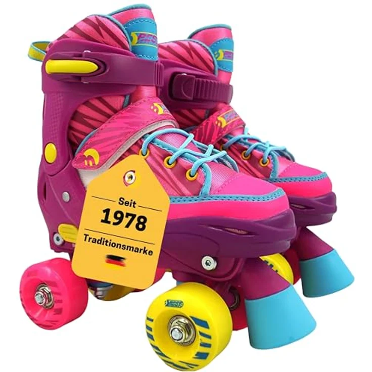 Best Sporting Rollschuhe für Kinder und Jugendliche, Größe verstellbar, ABEC 7 Carbon, pink pink, 28 - 31 – Bild 2