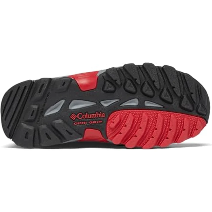 Columbia Youth Newton Ridge Amped, leichte Kinder-Wanderstiefel mit Omni-Shield und TECHLITE Dämpfung, Schwarz und Mountain Red – Bild 5