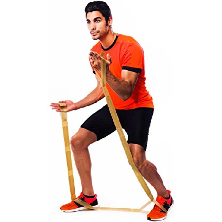 TheraBand CLX Latex-Free Resistance Band, 11 Loops für Pilates, Home Gym und Physiotherapie, 2.5 Meter, gelb, leicht – Bild 4