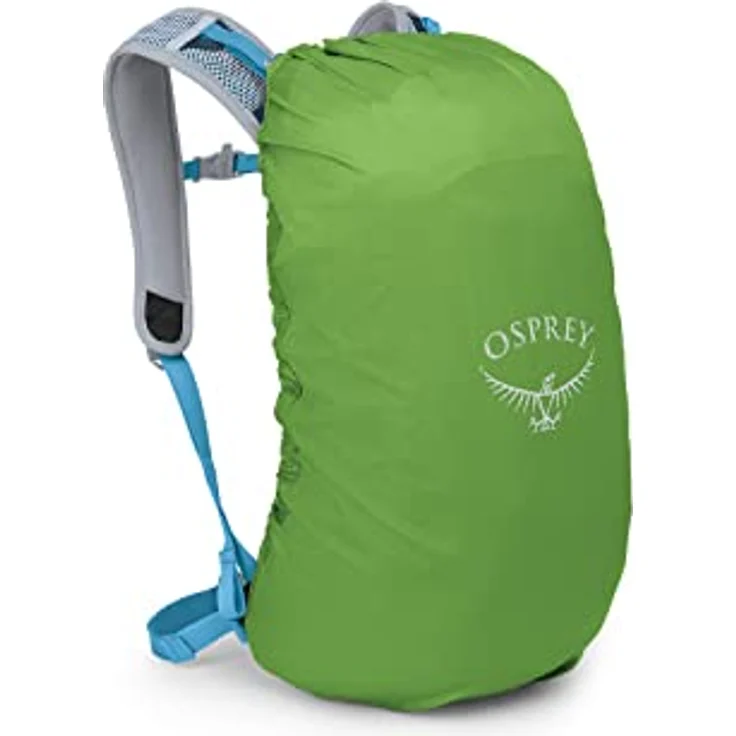 Osprey Hikelite 18 Wanderrucksack in Atlas Blue mit gespannter Mesh-Rückenplatte – Bild 3