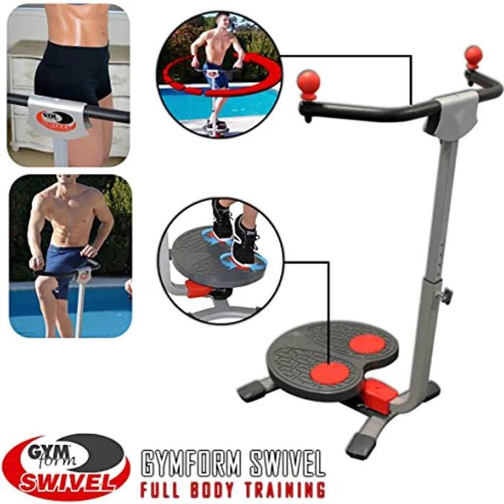 BEST DIRECT GYMFORM Swivel Waist Turntable, 240° drehbare Scheibe, Ganzkörpertraining, Taillentraining, Körperstraffung, höhenverstellbar, Unisex - Kraftstation für alle Altersgruppen – Bild 5