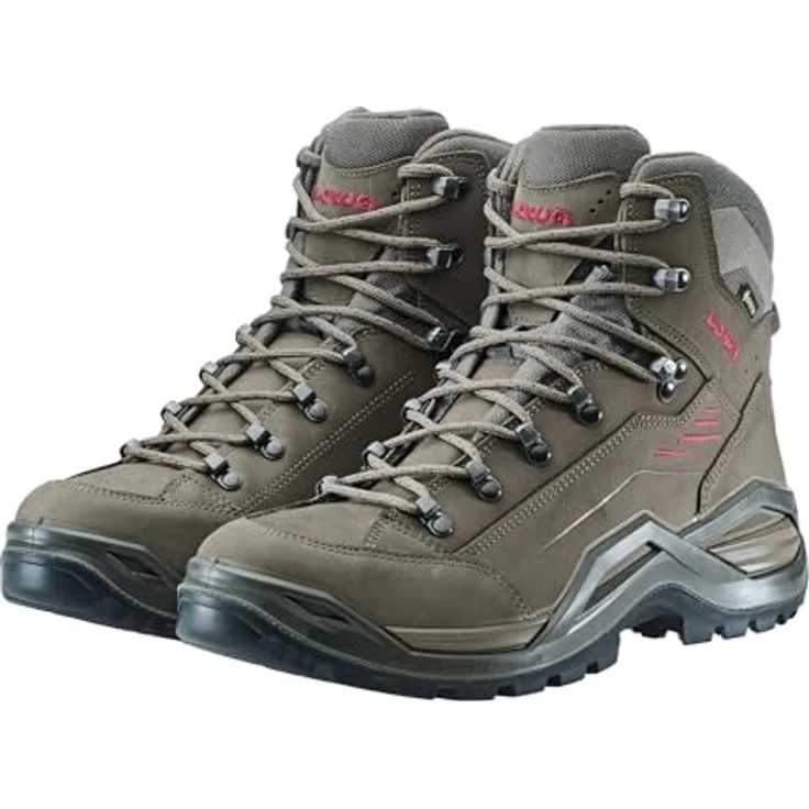 Lowa Renegade EVO GTX MID, Wanderschuhe mit GORE-TEX, Nubukleder, Vibram®-Sohle, Espresso/Seegras, Gr. 50 – Bild 5