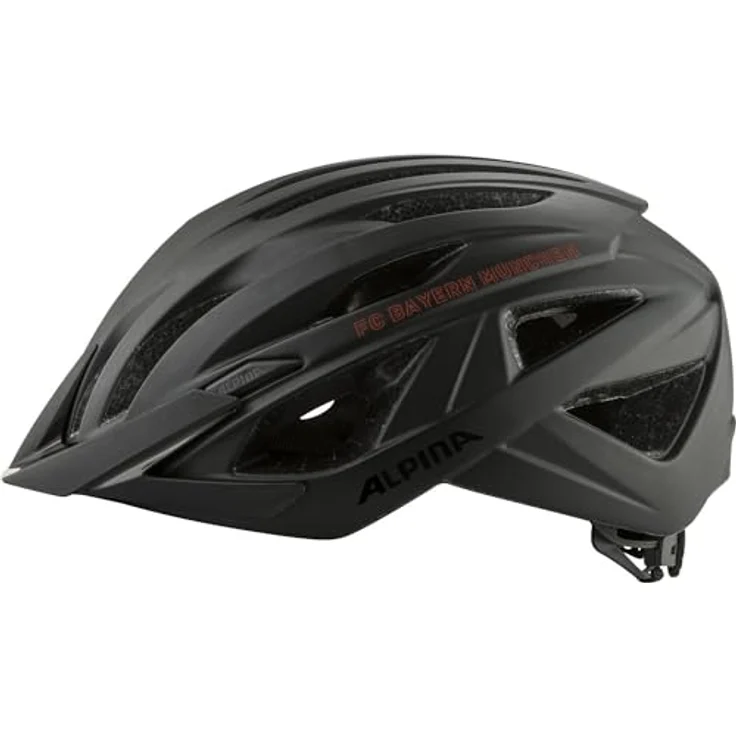 Alpina Parana Fcb Black Matt, Größe 51 - 56 cm - Fahrradhelm, Farbe Schwarz – Bild 5