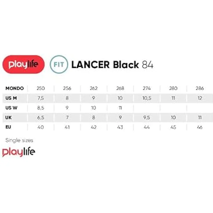 Playlife Lancer 84 Skates Herren, urbane Rollschuhe mit 84-mm-Rädern, dunkelschwarz, für Anfänger und Fortgeschrittene – Bild 5