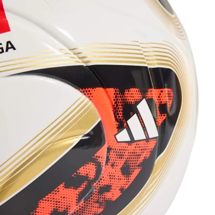 adidas Unisex Kinder Bundesliga 26/27 Torfabrik League J350 Freizeitmap, 100% Naturkautschuk, Weiß/Schwarz/Solarrot, Größe 4 – Bild 3