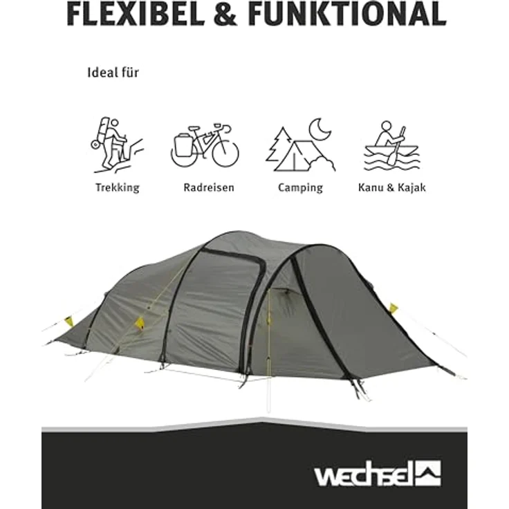 Wechsel Groundsheet Outpost 3, wasserdichte Zelt-Unterlage in Schwarz mit 7000mm Wassersäule aus 75D Polyester, leicht und kompakt für maximalen Schutz vor Nässe und Schmutz – Bild 5