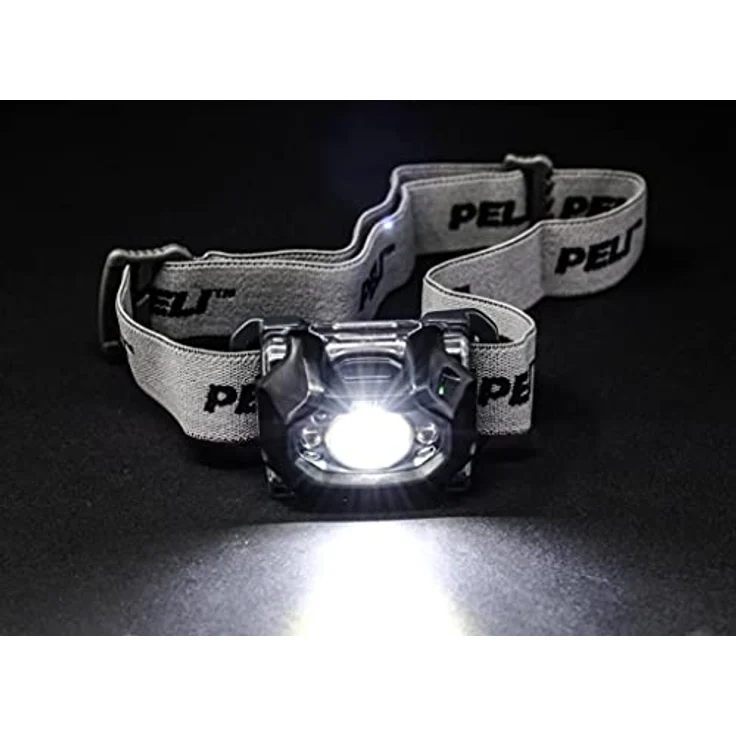 PELI 2760, Nachtsichttaugliche Mehrstrahl-LED-Stirnlampe, 289 Lumen, IPX4 wasserfest, Farbe: schwarz – Bild 3