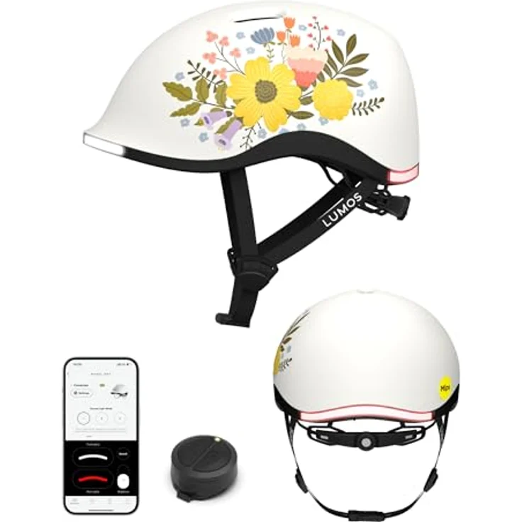 Lumos Nyxel MIPS, Fahrradhelm mit MIPS-Technologie, Flower Power, Größe S – Bild 1