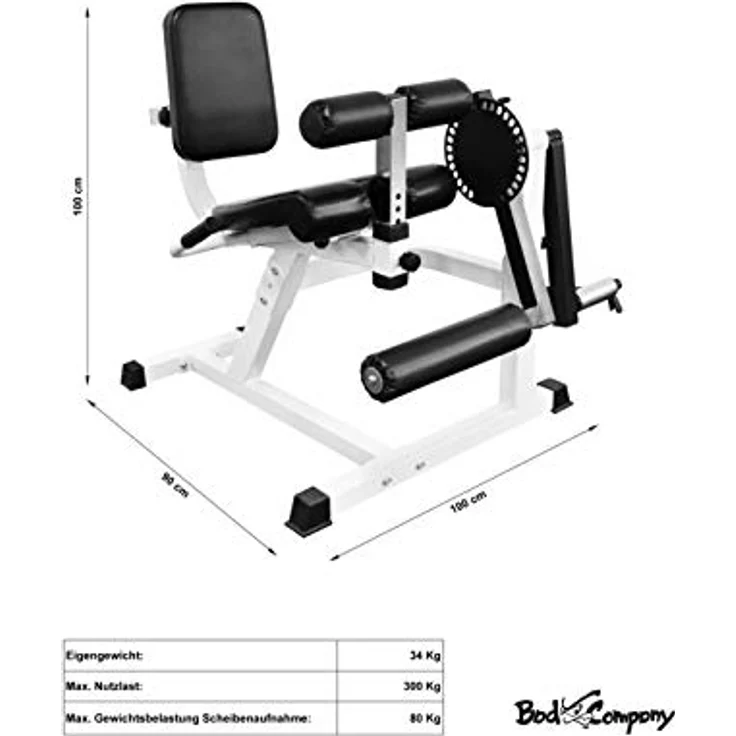Bad Company Beinstrecker I Beinbeuger und Heimtrainer für Bein- und Oberschenkel-Training I BCA-103 – Bild 2