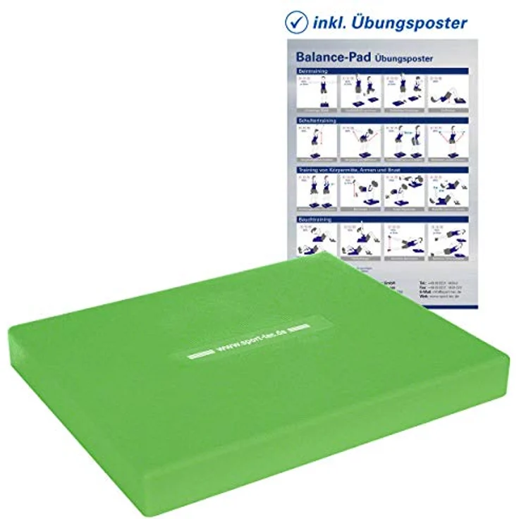 Sport-Tec Balance-Pad, Balanceboard, Koordinationstrainer, Gleichgewichtstrainer, LxBxH 49x39x5,5 cm, rutschfest, kombinierbar, strapazierfähig – Bild 1