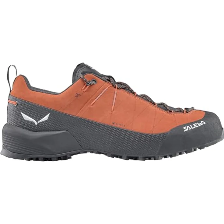 Salewa Wildfire Leather 2 GORE-TEX Herren Wanderschuhe, Schwarz, flexibel und stabil für felsiges Terrain mit griffiger POMOCA® Gummisohle und Climbing Lacing. – Bild 1