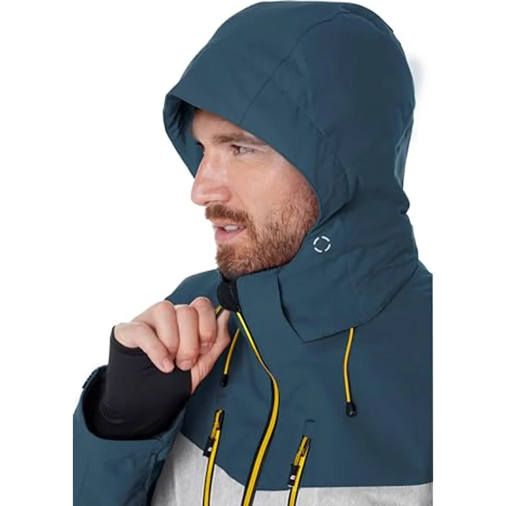 Killtec KSW 45, Skijacke in Blau, atmungsaktiv und wasserdicht mit 10.000 mm Wassersäule, Größe XXL – Bild 3