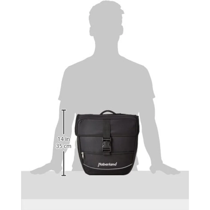 Haberland Doppeltasche Einsteiger schwarz, 30x32x13cm, 25 ltr – Bild 7