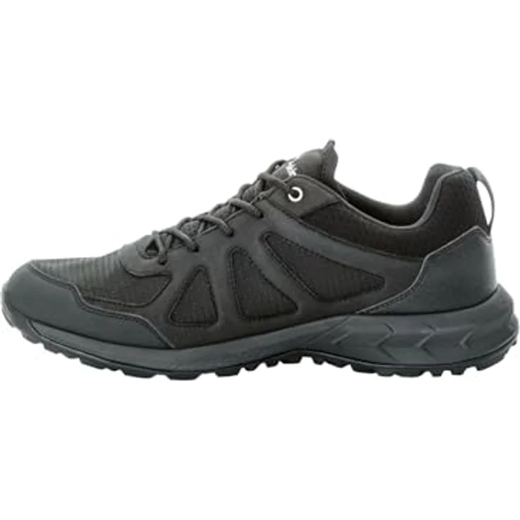 Jack Wolfskin Woodland 2 Texapore, Herren Wanderschuhe mit wasserdichter TEXAPORE-Membran, schwarz, EU 40 – Bild 1