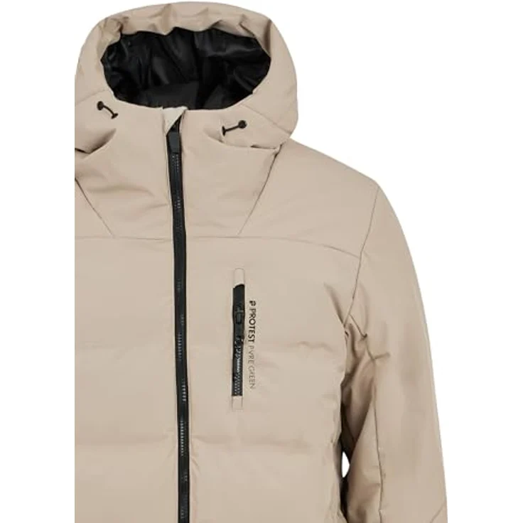 PROTEST PRTSUPERIOR24 Skijacke, wasserdicht 10.000 mm, atmungsaktiv 10.000 g/m²/24h, Slim Fit, BAMBOOBEIGE, Größe L – Bild 4