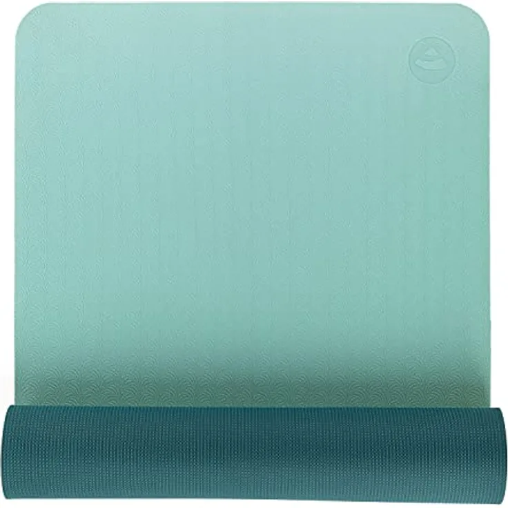 Bodhi Yogamatte Lotus Pro | Rutschfeste Übungsmatte | Hypoallergene Trainingsmatte | aqua/teal