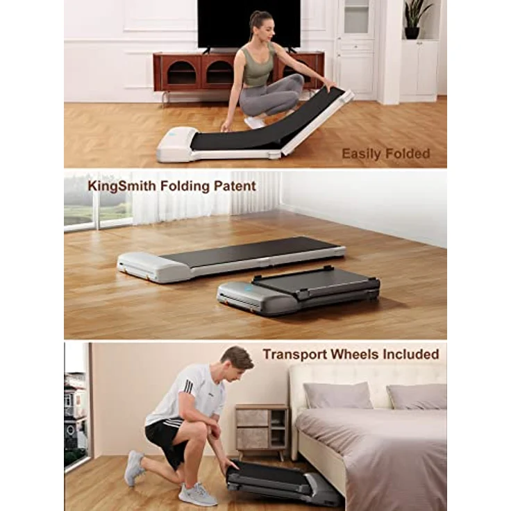 KINGSMITH WalkingPad C1, Mini Klappbares Laufband mit intelligentem Faltmechanismus und stufenlosem Getriebe – Bild 5