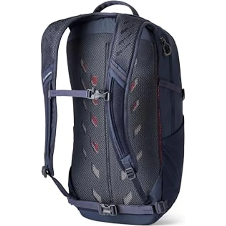 Gregory Nano 20, Wanderrucksack 52 cm, 20 L, 0.54 KG, Blau (Spark Navy) mit gepolstertem Airmesh-Schultergurt und elastischen Seitentaschen – Bild 2