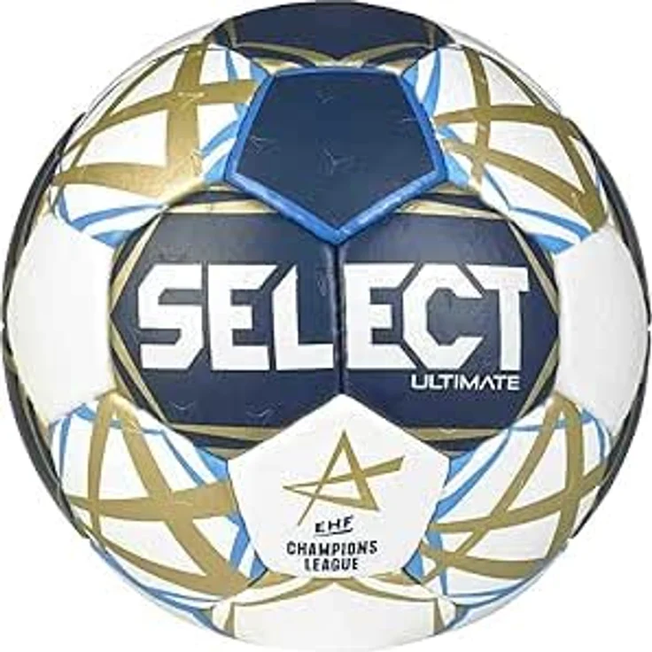 Select Ultimate EHF European League v25, Handball Größe 2, handgenäht, EHF-APPROVED, hervorragende Griffigkeit, Null-Flügel-Blase aus Naturlatex – Bild 1