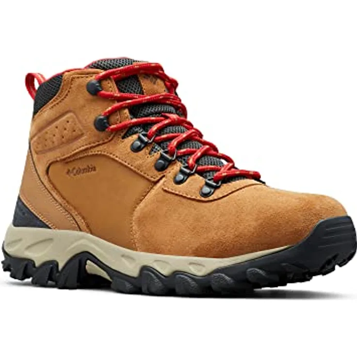 Columbia Newton Ridge Plus II Sued, Herren Wanderschuhe mit wasserdichtem Obermaterial und griffiger Sohle, braun