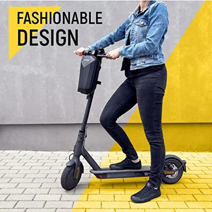 Wozinsky WSB2BK, wasserdichte Scooter Lenkertasche mit 4L Fassungsvermögen, schwarz, zur Montage am Lenker – Bild 6