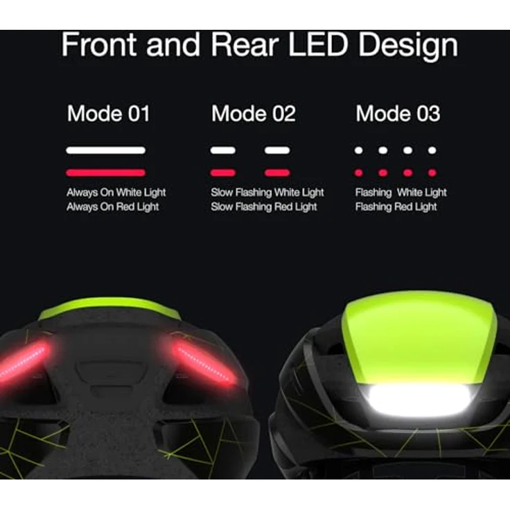 Lumos Ultra, Velohelm mit integrierten Blinker und Front- & Rückbeleuchtung, 54 - 61 cm, USB-C Ladeanschluss, 370 g – Bild 2