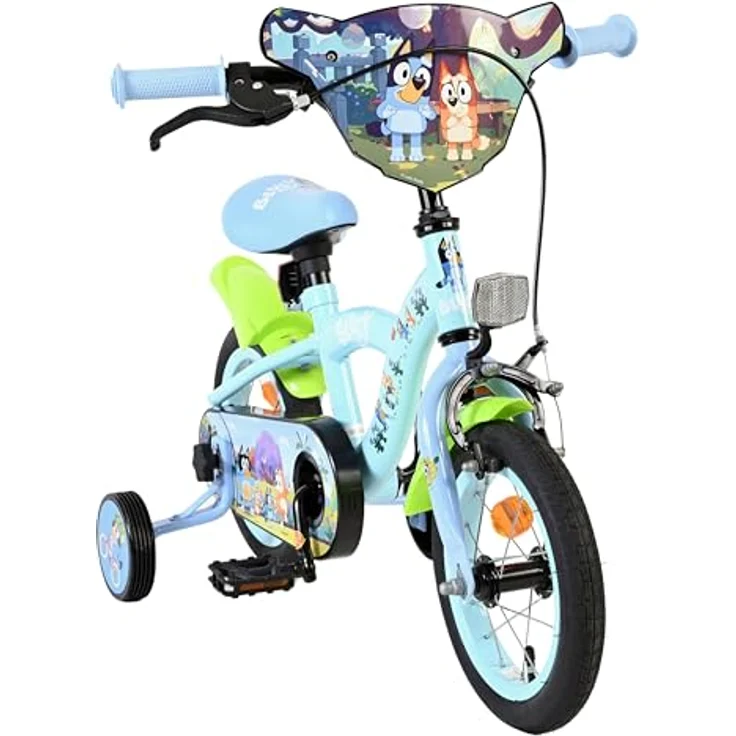Volare Bluey Kinderfahrrad 12 Zoll, 1 Gang, ohne Schaltung, mit Rücktrittbremse und höhenverstellbarem Lenker, hellblau – Bild 12