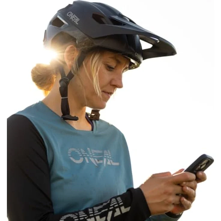 O'Neal Trailfinder Evo Helm Solid V.26, Enduro und Trail Helm mit Quin Ready Technologie, Sand/Olive, Größe XS/S – Bild 7