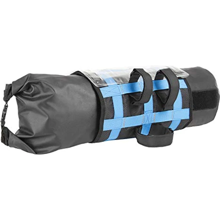 M-Wave BP FRONT Lenkertasche, wasserdicht, Rollverschluss, ca. 10 Liter, schwarz, 59 x 23 cm – Bild 3