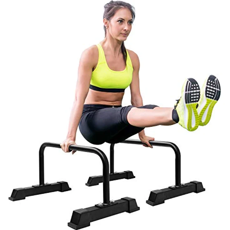 Yes4All Liegestützgriffe aus Stahl-2er-Set Liegestützstangen-Rutschfeste Gummifüße für die Verwendung auf dem Boden-Parallettes-Stangen für Calisthenics-Übungen und Krafttraining für den Oberkörper – Bild 5