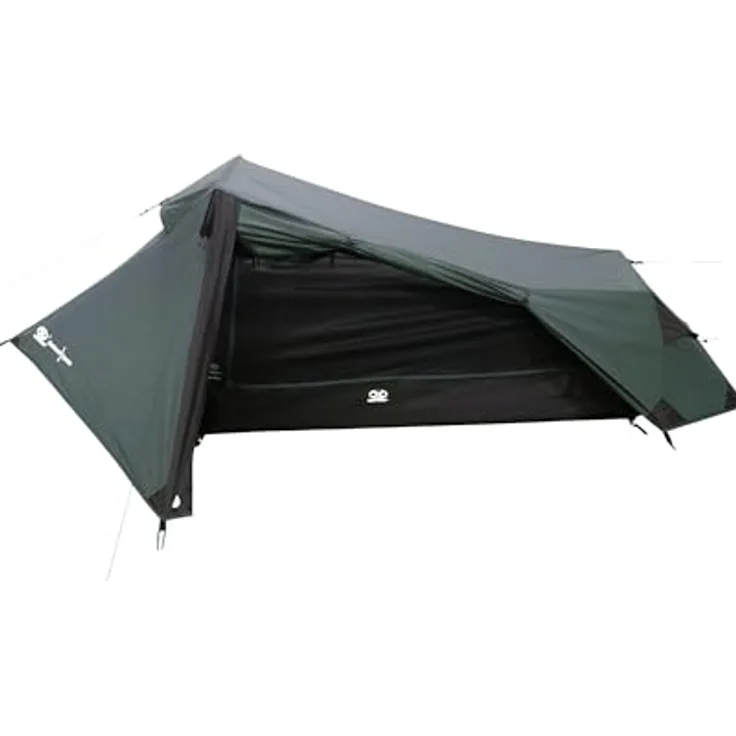 Highlander Blackthorn 1 Gen2, ultraleichtes 1-Personen Zelt mit Insektennetz, Scarab Green