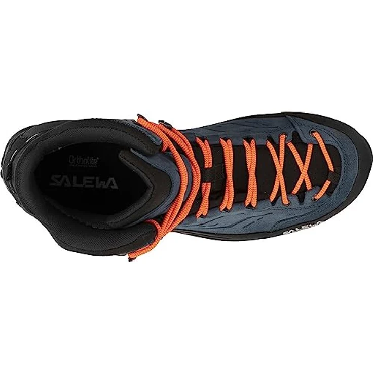Salewa MTN Trainer Mid GTX, Herren Wanderschuhe mit GORE-TEX-Membran, Vibram-Sohle, mittelsteife Sohle, Blau, Größe 46.5 – Bild 5