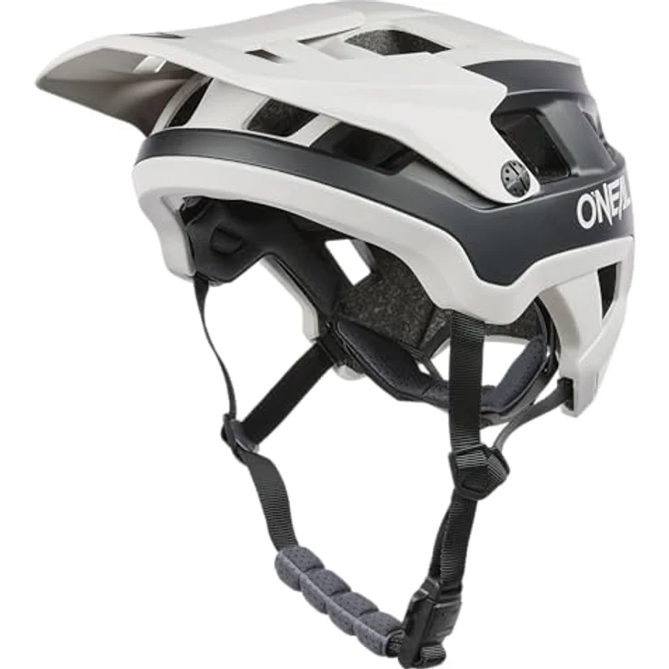 O'Neal Helm DEFENDER SOLID, leichter All Mountain/Enduro Fahrradhelm in grau/schwarz, Größe L/XL (58/62 cm) mit Fidlock Magnetverschluss und optimierter Belüftung – Bild 1
