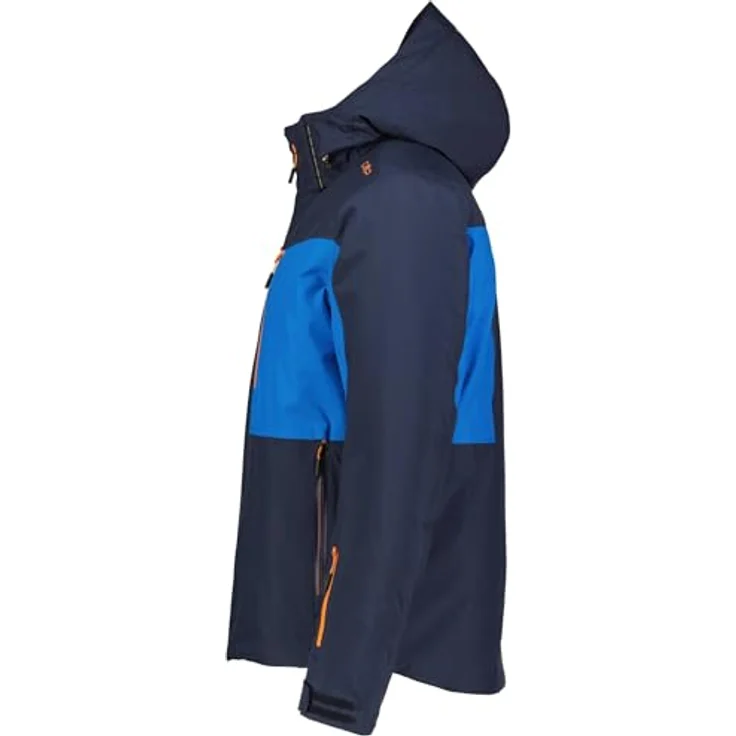 CMP Jacket Zip Hood 34W4657, Herren Skijacke aus robustem Polyestergewebe, dunkelblau, Größe 46, mit ClimaProtect Technologie und Feel Warm Flat Isolierung – Bild 3