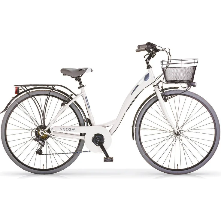 MBM Citybike NEW Agorà 28 Zoll, cremefarben, mit 6-Gang Kettenschaltung und V-Brakes