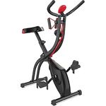 VITALmaxx Heimtrainer Fitness Bike mit magnetischer Bremse und Expanderbändern | Effektives Ganzkörpertraining, Trainingscomputer mit Display | Sichere, robuste Konstruktion, bequemer Gelsattel