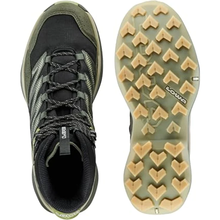 LOWA Maddox Pro GTX Mid Wanderschuhe, schwarz, Größe 47, Synthetik-Obermaterial, Schnürer – Bild 6