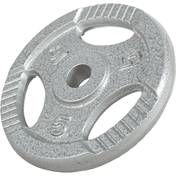 GORILLA SPORTS Hantelset 70kg - SZ Curlstange 120cm, mit Gusseisen-Gewichten und Sternverschlüssen, gerändelt – Bild 5