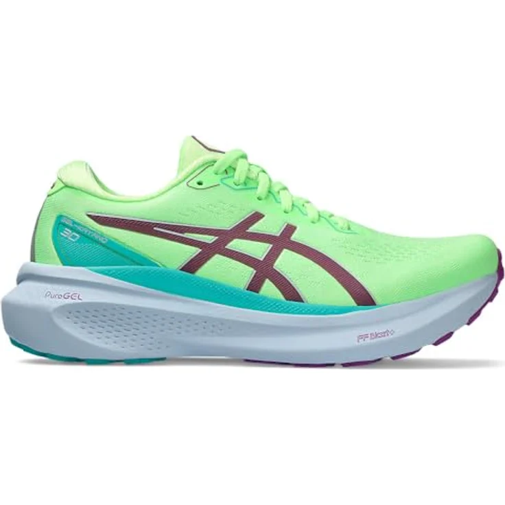 ASICS Gel-Kayano 30 Lite-Show, Atmungsaktive Laufschuhe mit Gummisohle und High-Cut-Design, grün – Bild 7